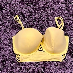 Victoria secret highlighter green swim top